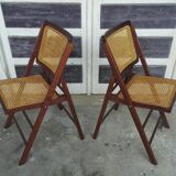 Canned chairs pair