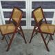 Canned chairs pair
