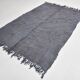 Tapis vintage 5x8 nuances de gris et bleu, 167x237 cm