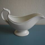Old earthenware sauceboat Creil-Montereau 19th century