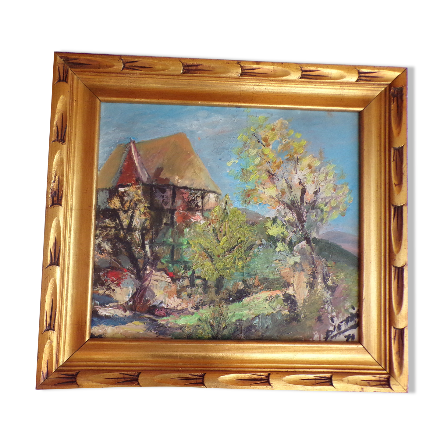 Signed landscape painting