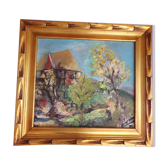 Signed landscape painting