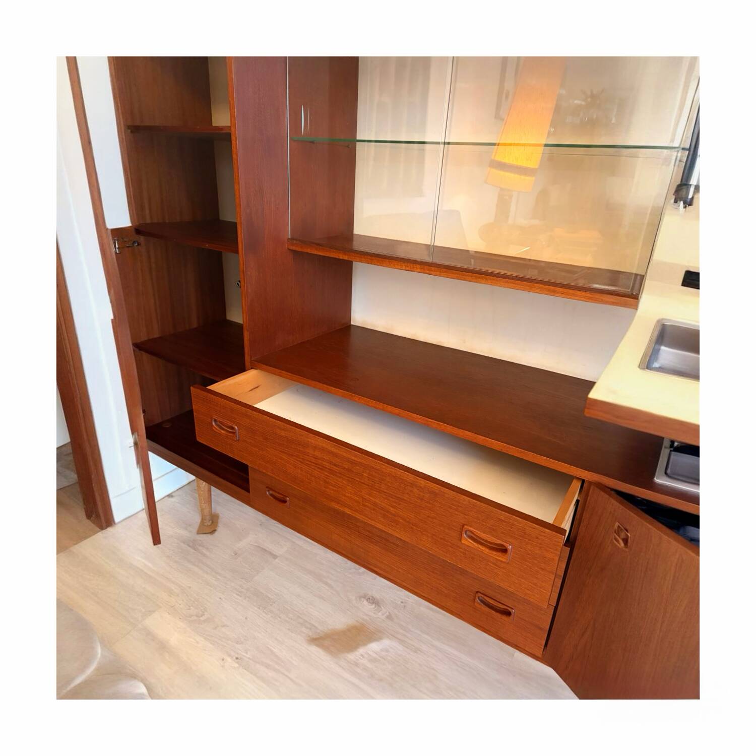 Teak bookshelf furniture