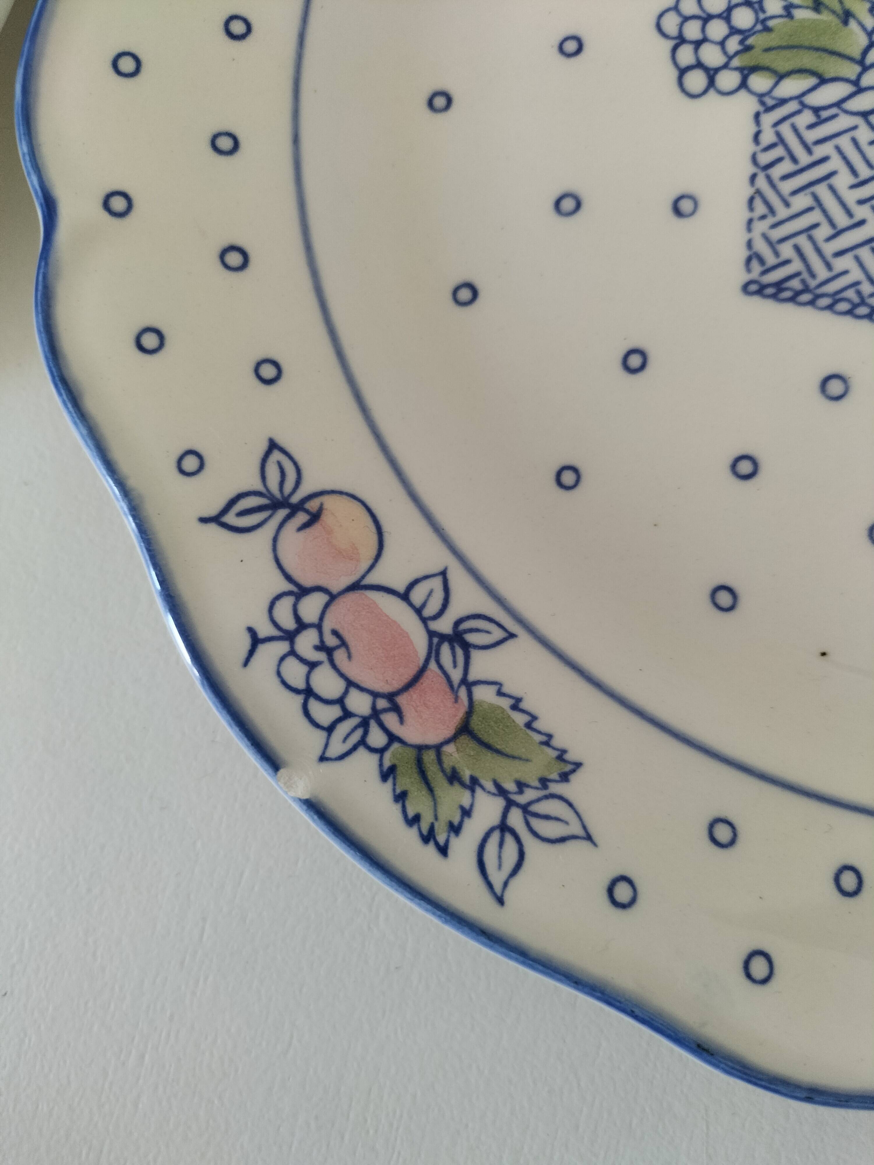 Trio of Gien dinner plates – “Marie Pierre Boitard” model