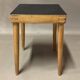 Bibliothèque modulable et tabouret en métal noir et hêtre, 1960