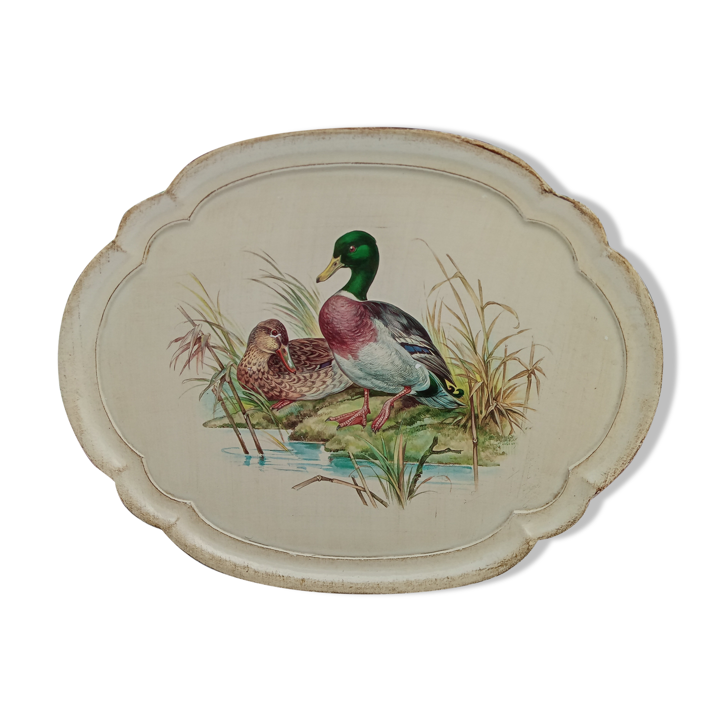 Decorated wooden top