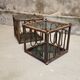 Two rattan and smoked glass tables, 1970
