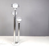 Space age chromed and glass floor lamp, 1970s