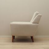 Cream armchair, Danish design, 1970s, production: Denmark