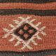 5x8 Kilim Striped Multicolor Kilim Rug,Oushak Handmade Area Rug,134x2145 Cm