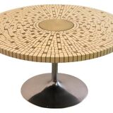 Table ronde mozaiektafel avec tulpvoet 'Schwalingen'