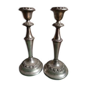 Pair of candle holders