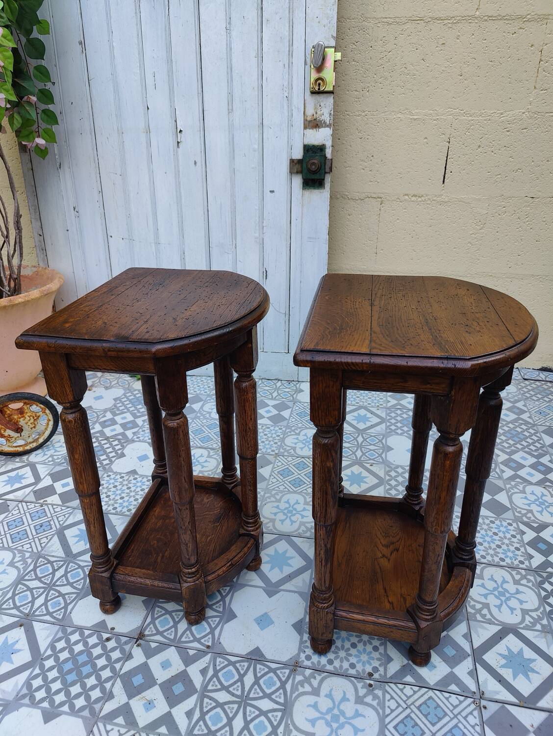 Pair of authentic saddles