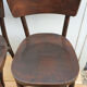 2 mahogany varnished bistro chairs