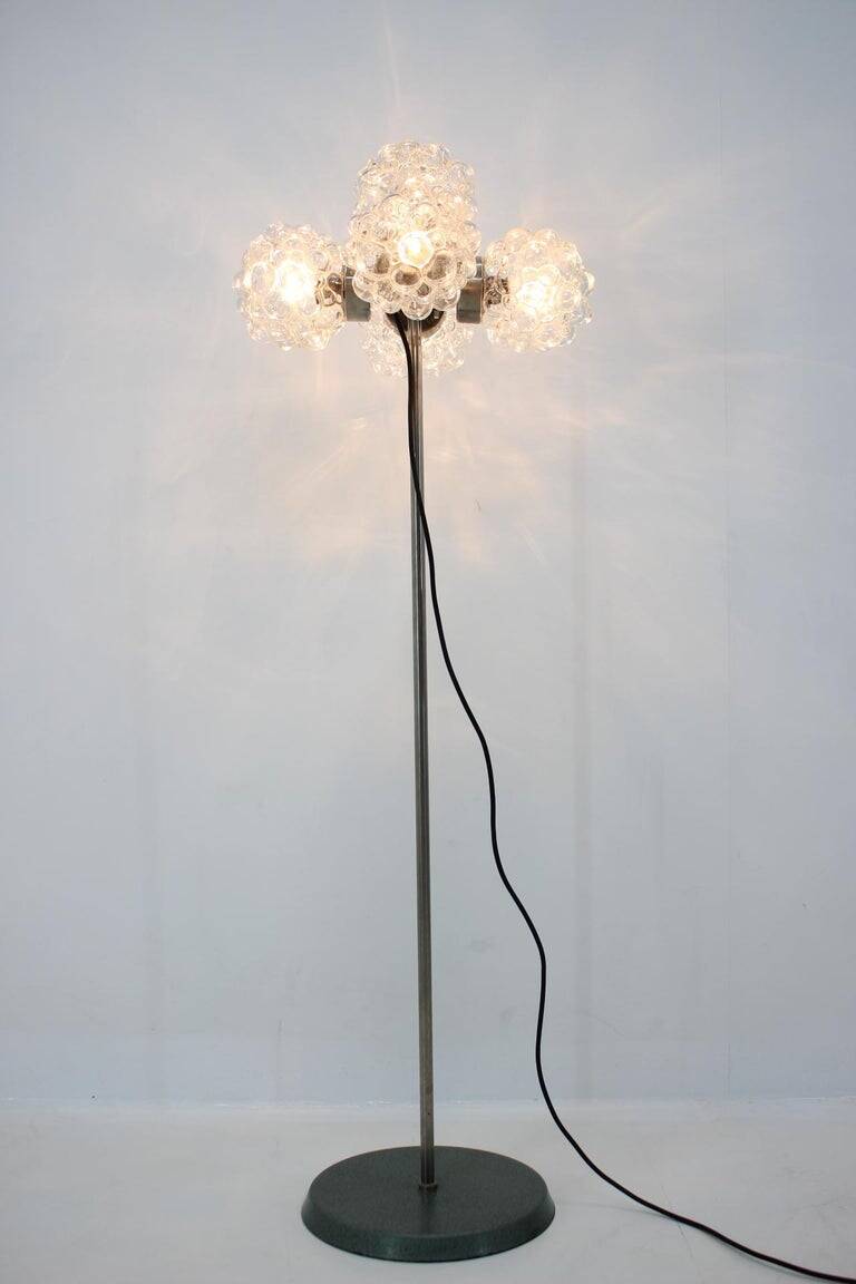 Mid-Century Modern Sputnik Style Art Glass Floor Lamp, 1970s