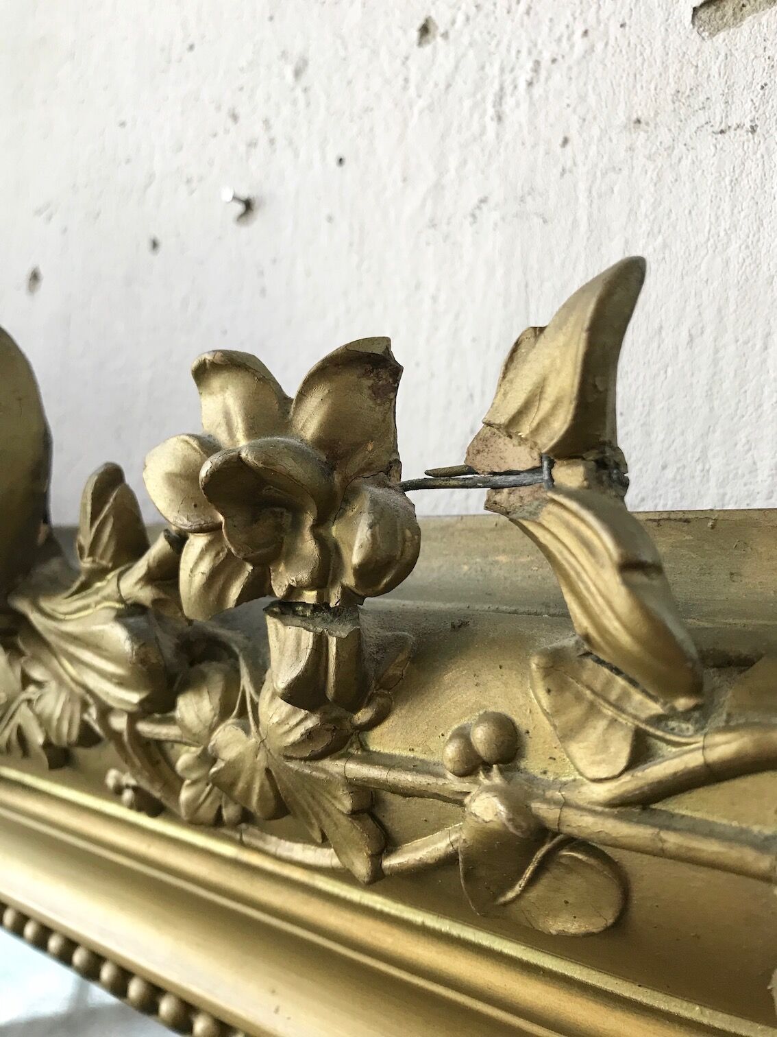 Mirror Louis Philippe flowery 141x180cm