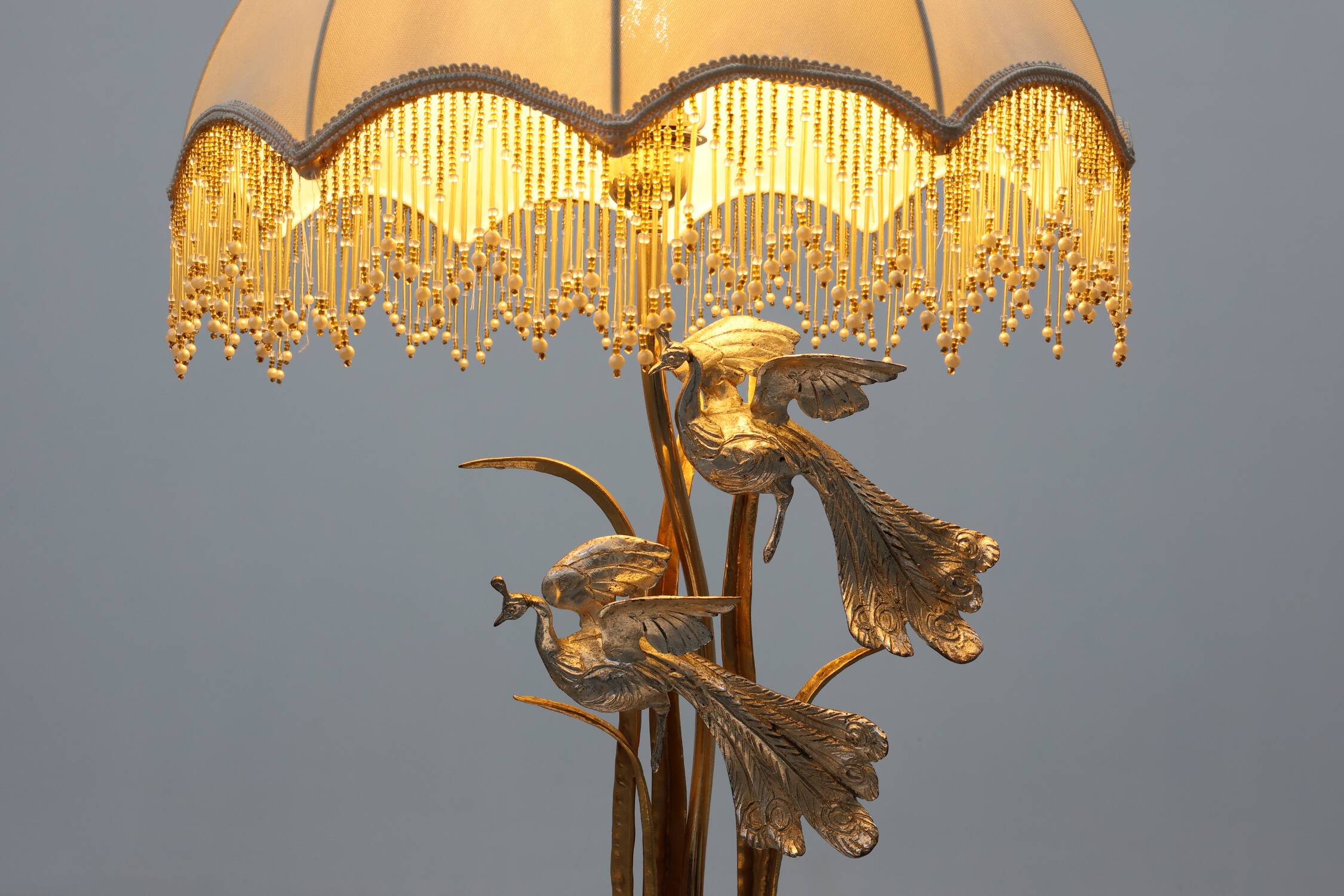 Lampe de table de style régence théâtrale d'Hollywood par Galeotti, Italie, années 1970.