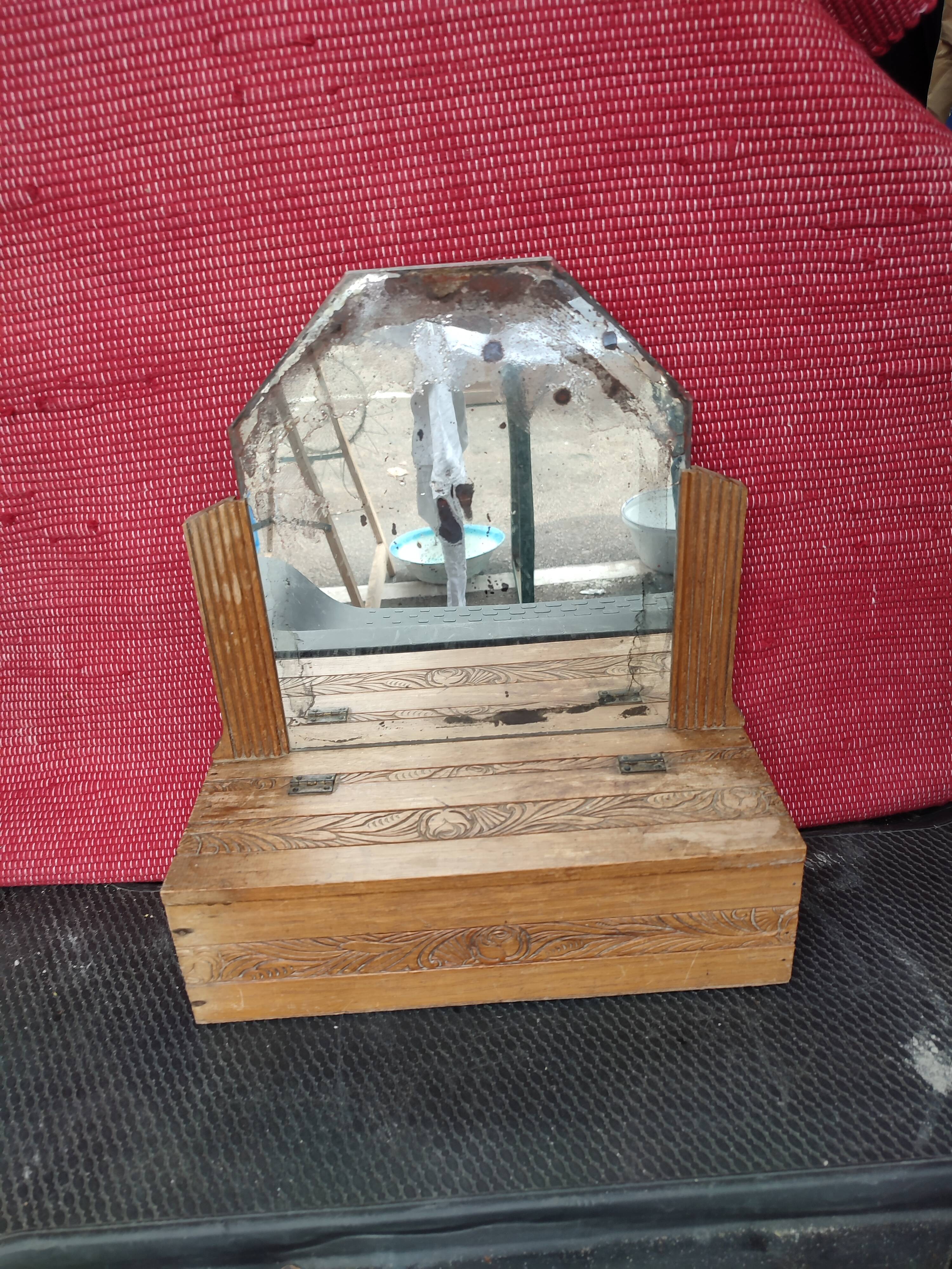 Miroir vide poches 33x36cm