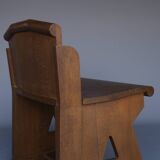 Chaise d'appoint traditionnelle hollandaise en chêne. Années 1920