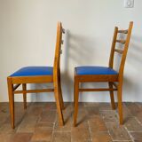 Paire de chaises en hêtre, 1960