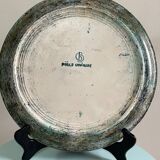 Large vintage ceramic dish signed Buffat – unique piece from the 60s-70s –