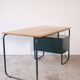 Desk with bauhaus style tubular steel chair