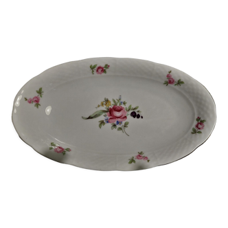 Ravier porcelaine fine de bohême Thun décor floral