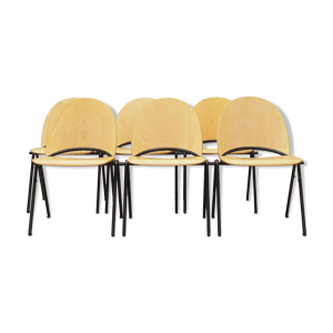 ensemble de six chaises,