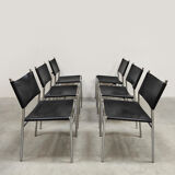 Vintage SE06 leather dining chairs Spectrum Martin Visser