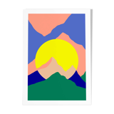 Poster a4 round sun mountain 2