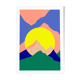 Poster a4 round sun mountain 2