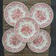 5 assiettes porcelaine anglaise Staffordshire