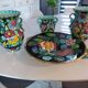 Set of 3 vases and ceramic cup Monaco Cerartvintage 1950