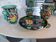 Set of 3 vases and ceramic cup Monaco Cerartvintage 1950