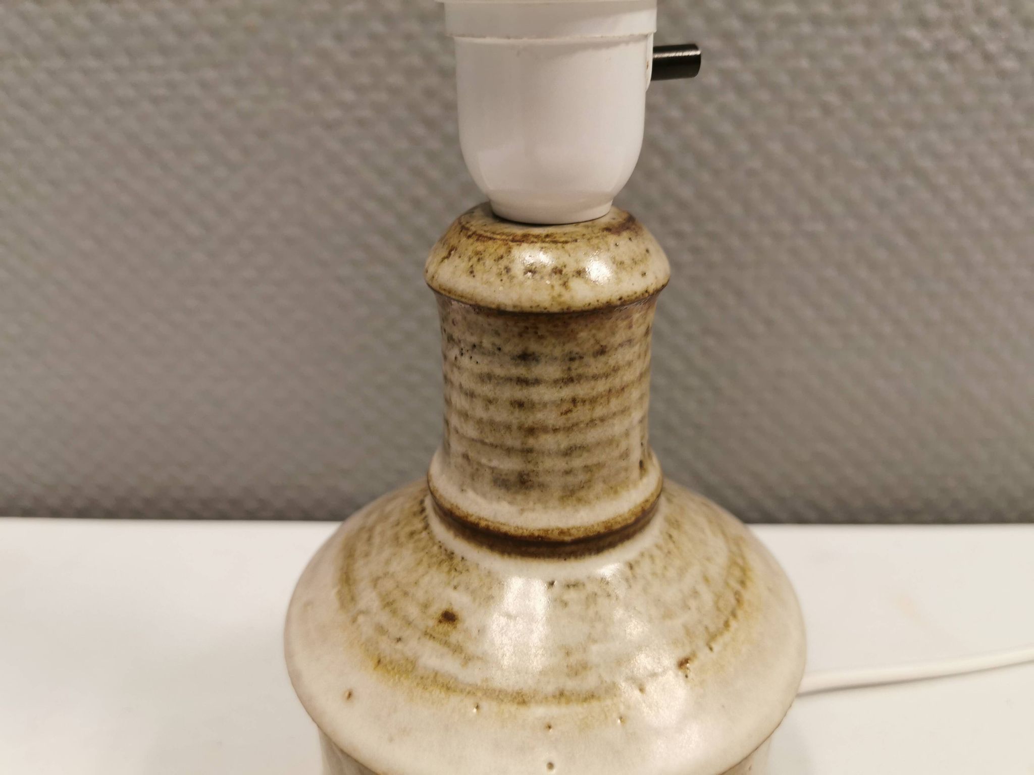 Lampe de table en céramique Søholm, conçue par Joseph Simon, années 1970
