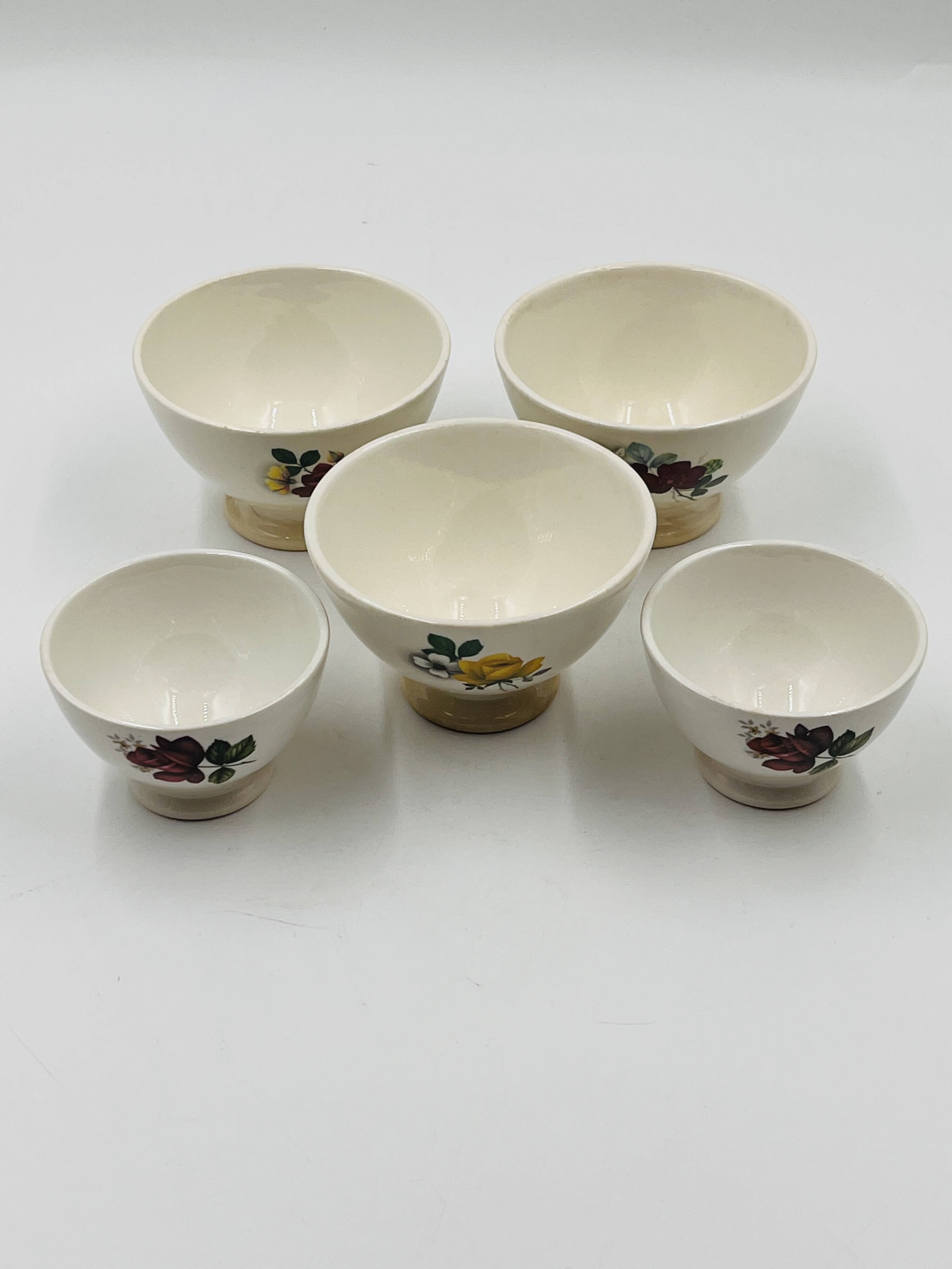 Set of 5 Boch Frères Keramis bowls