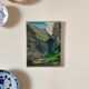 Oil painting on canvas "Cliff and River" No. 44