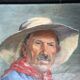 Oil on canvas "Man with red scarf" 1942 by AVRIL