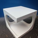 Vintage Authentic Vintage Fiberglass Cubic Side Table