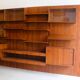 Modular and functional wall shelf by Troeds Bjärnum, in teak, 1960.
