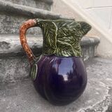 Eggplant Barbotine Pitcher