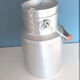 Antique milk jug in pure aluminum