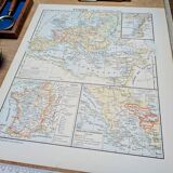 Printed in 1900, Europe in 1270. Original Authentic Vintage.