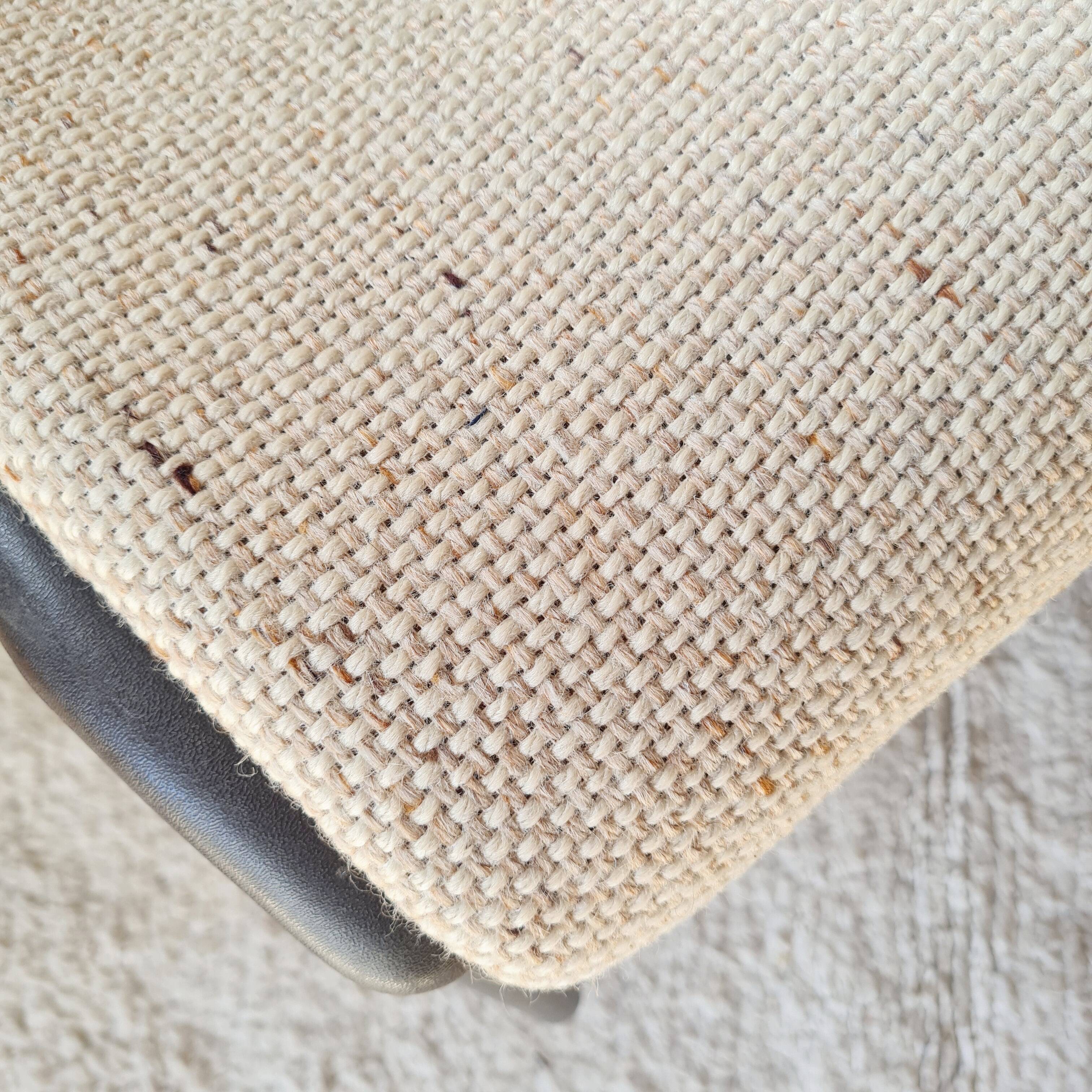 Pair of Strafor chairs from the 70s - bouclette fabric