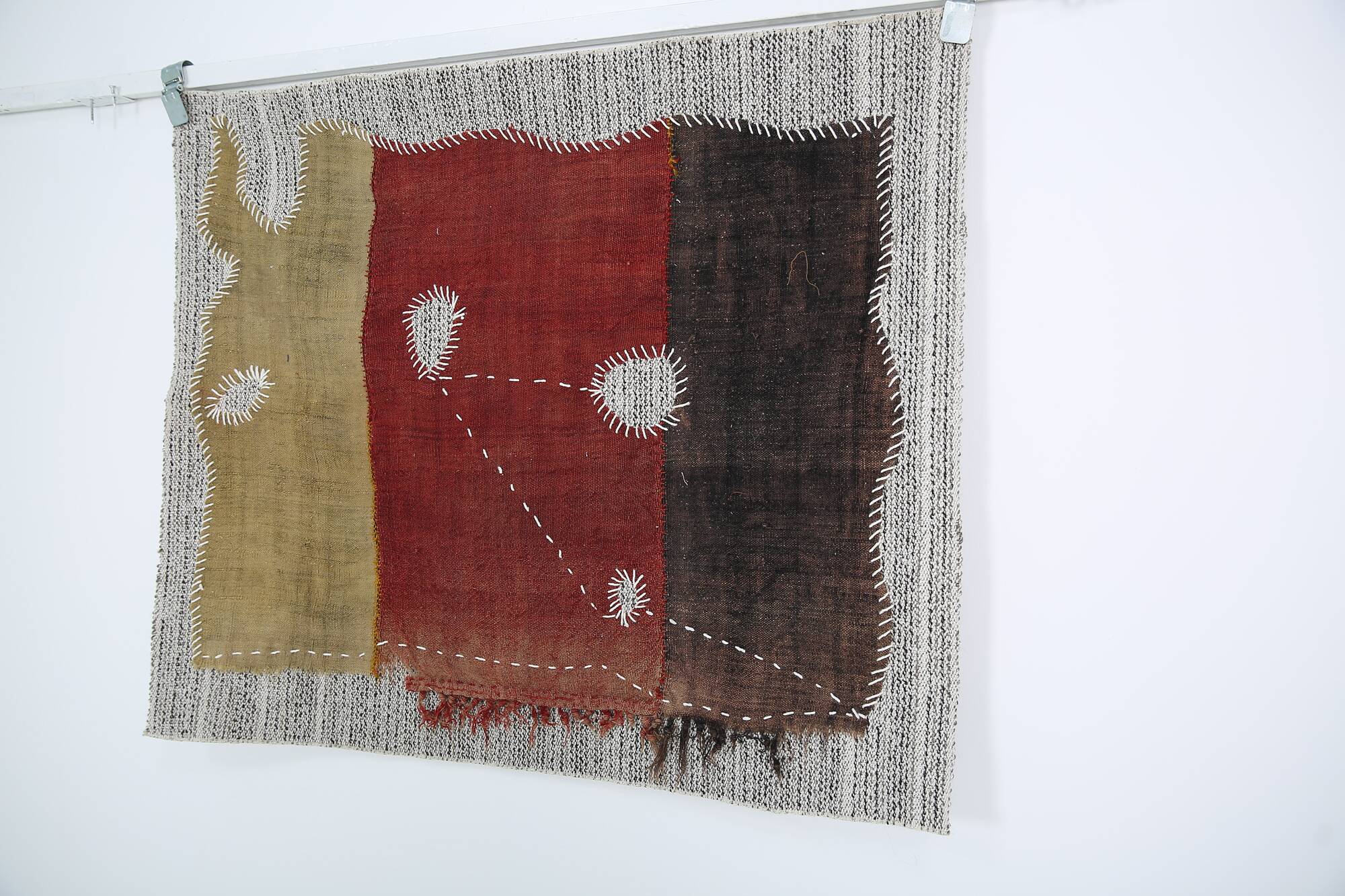 Tapisserie Murale Textile Vintage, Tenture Design, Art Textile, 88x106 Cm