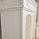 Art Deco wardrobe revisited Shabby chic style with two rattan canning doors