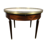 Table basse bouillotte acajou Louis XVI