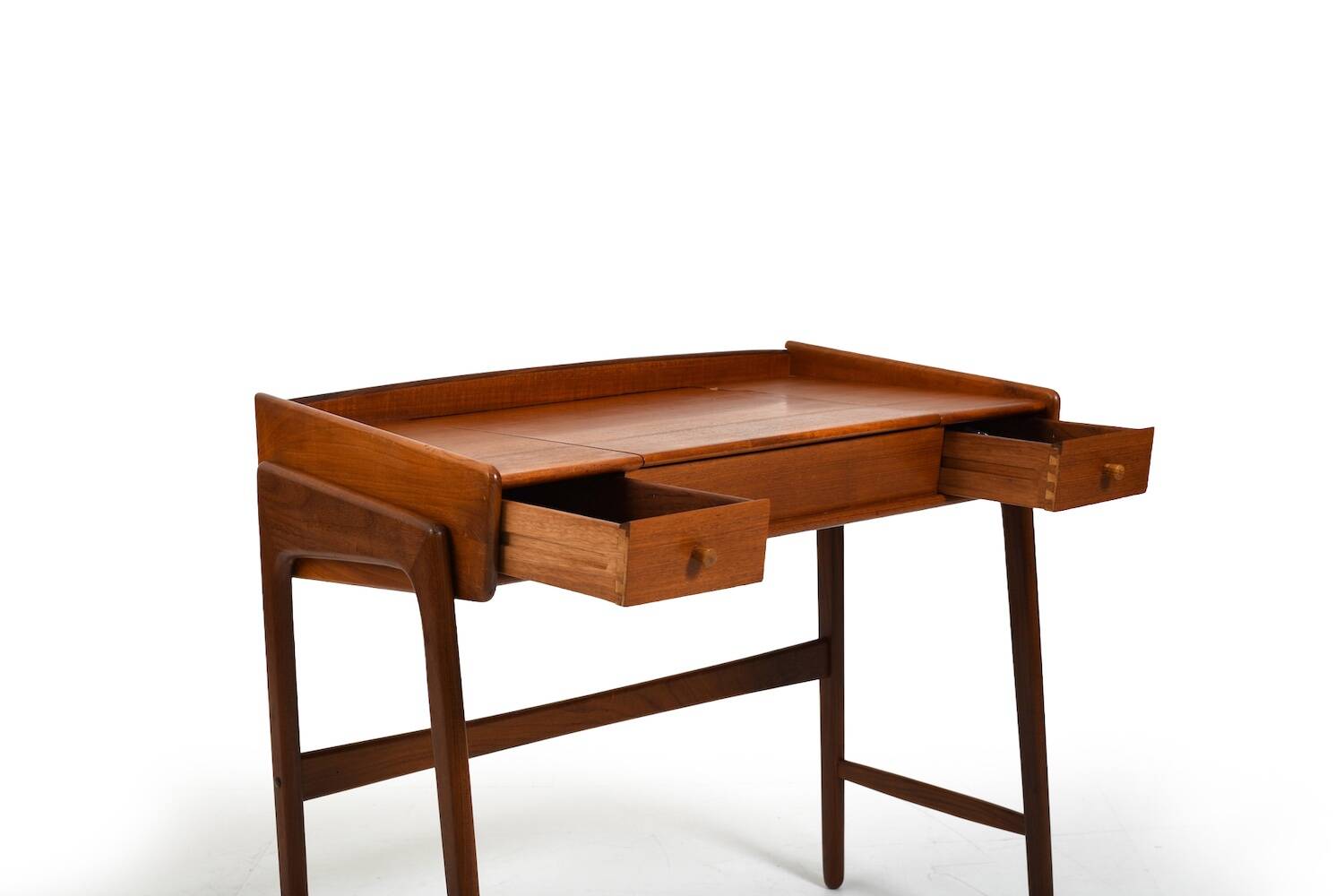 Fine Danish Vanity Table or Desk in Teak
