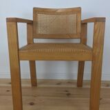 1960 armrest cannest chair