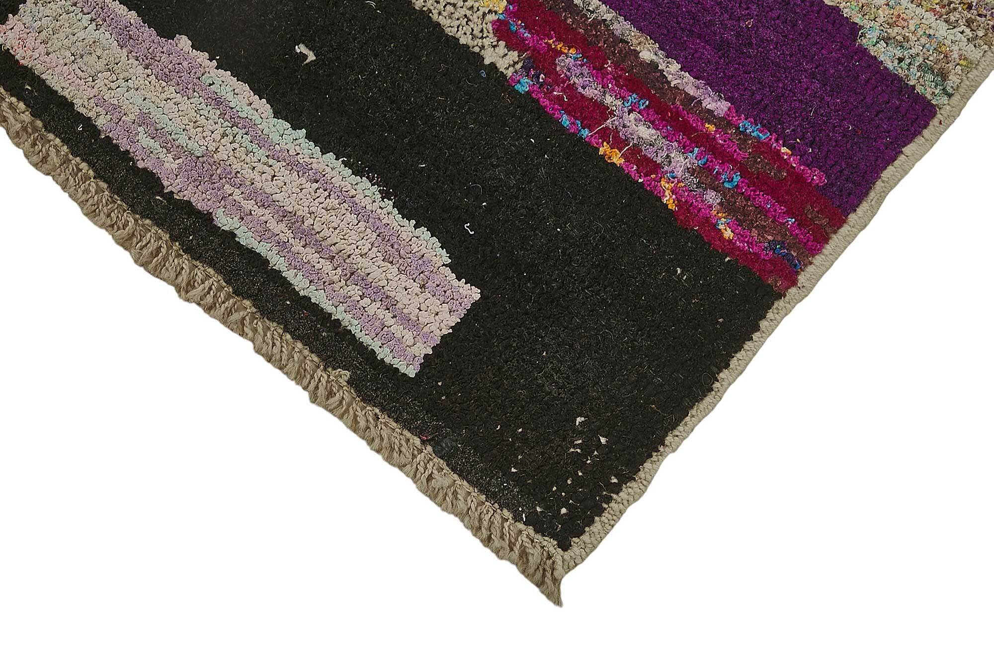Handwoven Turkish Recycled Boho Rug 89 cm x 318 cm